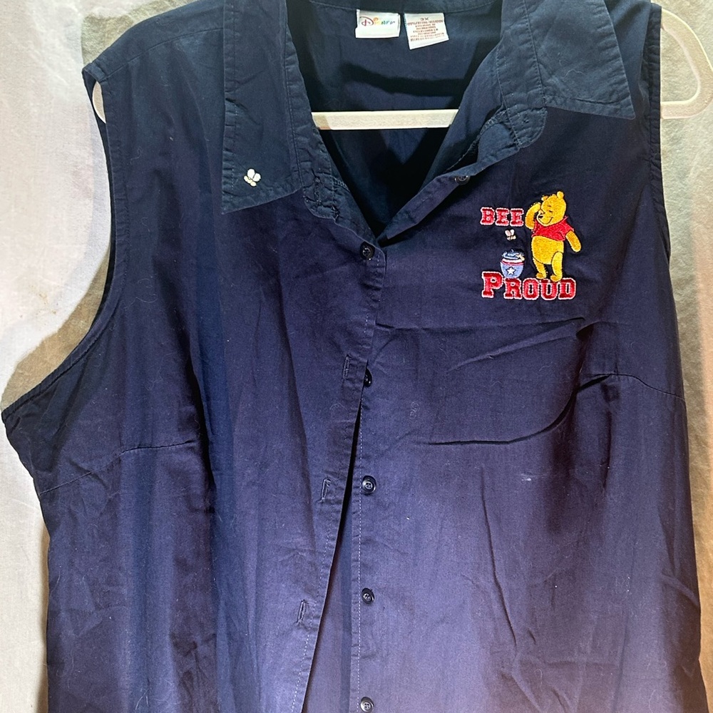 Disney Navy Top with Embroidered Detail